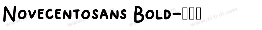 Novecentosans Bold字体转换